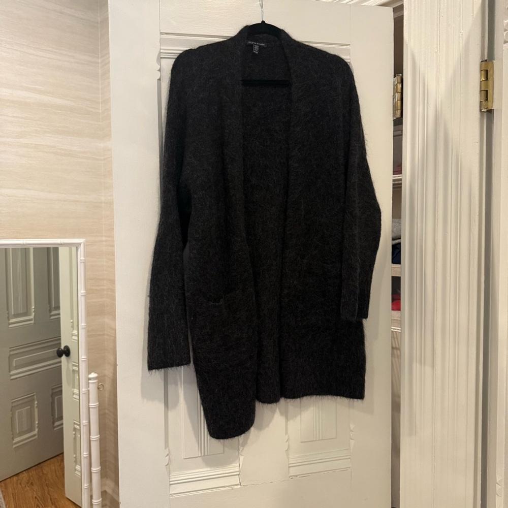 Eileen Fisher Charcoal Mohair Cardigan